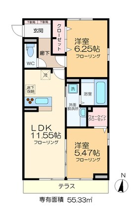 ディアコートの物件間取画像